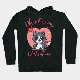 my cat is my valentine Hoodie